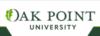 Oak Point University - Closed's logo: green and white logo with leaf and text 'OAK POINT UNIVERSITY'