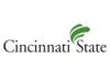 Cincinnati State Technical and Community College's logo: cincinnati state logo with green swoosh design