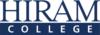 Hiram College's logo: hiram college logo in navy blue text