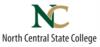 North Central State College's logo: green 'n' and gold 'c' with text 'north central state college'