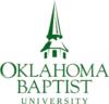 Oklahoma Baptist University's logo: oklahoma baptist university logo with green steeple and text