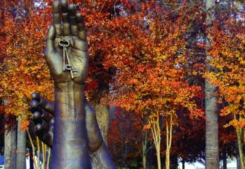 University of Montevallo campus you belong statue