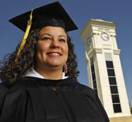 Bishop State Community College graduate and clocktower