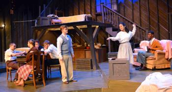 theater performance with actors on stage