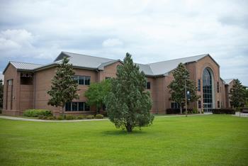 exterior view of a modern campus building