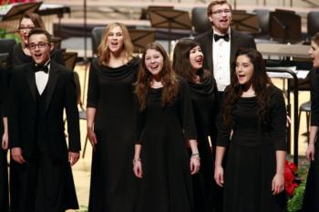 choir singing at a holiday concert