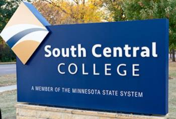 sign with 'south central college, a member of the minnesota state system'