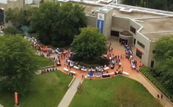 Century College in Minnesota's campus and students