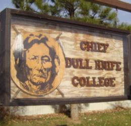 Chief Dull Knife College campus sign