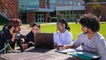 Columbia-Greene Community College students on campus