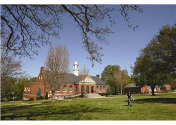 sunny day at campus with clear skies