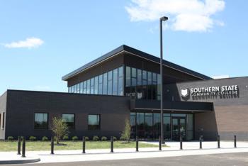 modern building with 'southern state community college' sign
