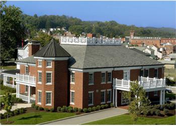 colonial style building with white columns