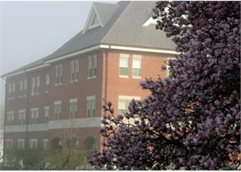 campus buildings with brick facade