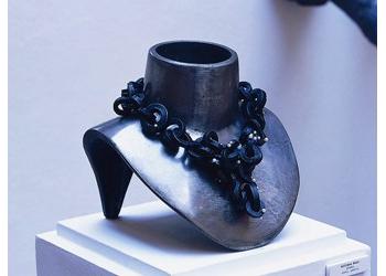 modern sculpture on display