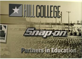 hill college snap-on partners in education sign