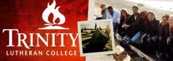 collage with students, logo 'TRINITY LUTHERAN COLLEGE'