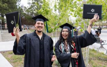 Coconino Community College graduates with diplomas