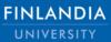 Logo: blue logo with text 'finlandia university'