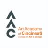 Logo: art academy of cincinnati college of art & design logo with orange and gray text