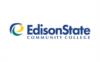 Logo: edison state community college logo with stylized 'e' design