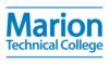 Logo: marion technical college logo in blue text
