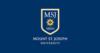 Logo: msj 1920 logo with sunburst and mount st. joseph university text
