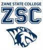 Logo: zane state college zsc with a stylized panther logo