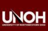 Logo: unoh logo with red background and white text