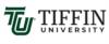 Logo: tiffin university logo with stylized 'tu' and text